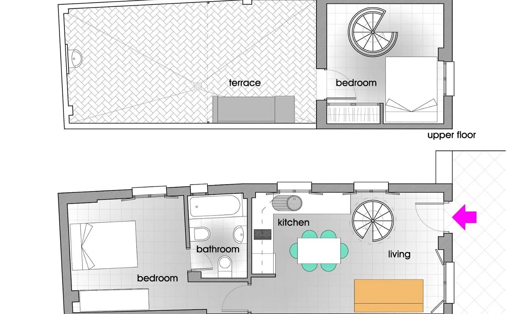 Homeyseville-Duplex Con Terraza Santa Cruz 5 Pax, Parking Optional Seville